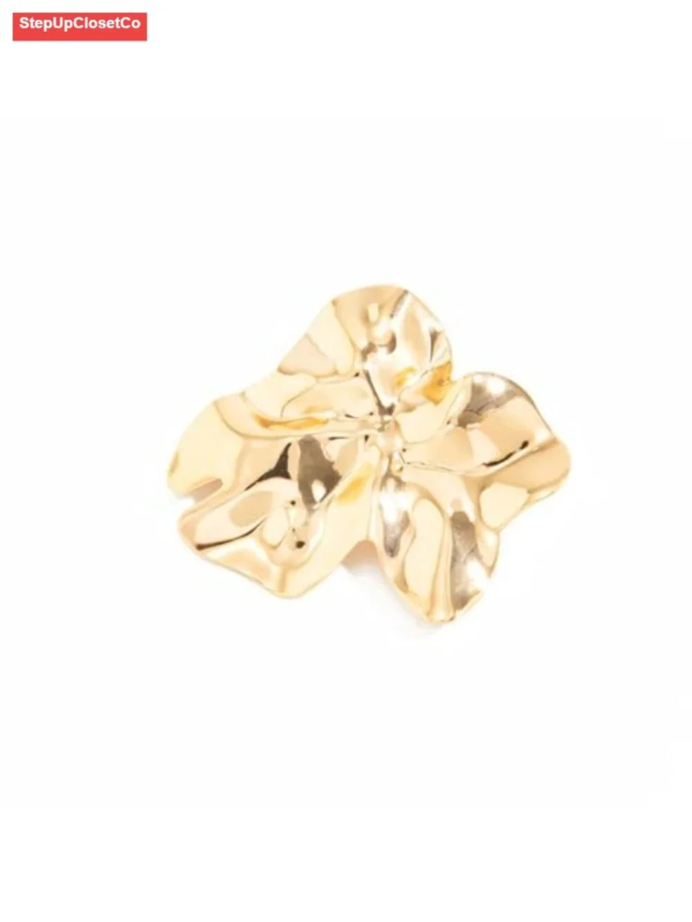 Chunky Geometric Liquid Metal Brooch Pin, Dainty Y2K Retro Jewelry Accessory,